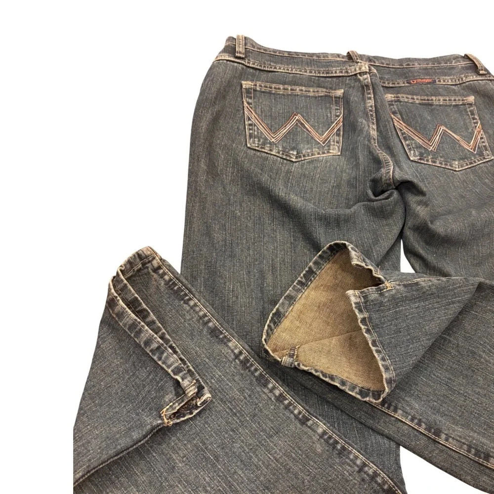 Wrangler Cash Cowgirl Cut Jeans Dark Wash Straight Leg WRC10RR 11/12 x 32